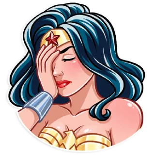 🤦‍♀️ emoji Wonder Woman Telegram sticker 8 of 25