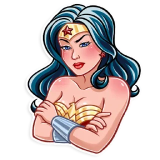 😠 emoji Wonder Woman Telegram sticker 18 of 25