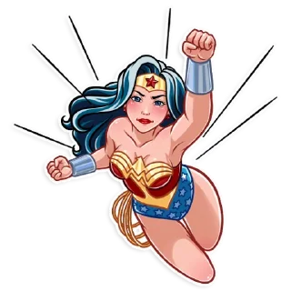 🏃‍♂️ emoji Wonder Woman Telegram sticker 23 of 25