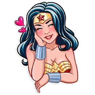 🥰 emoji Wonder Woman Telegram sticker 6 of 25
