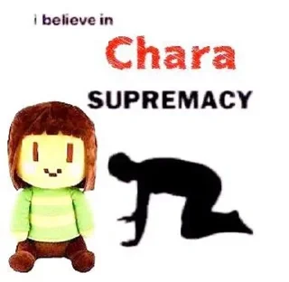 Sticker from Chara Dreemurr | by @stickers_undertale  ꒱