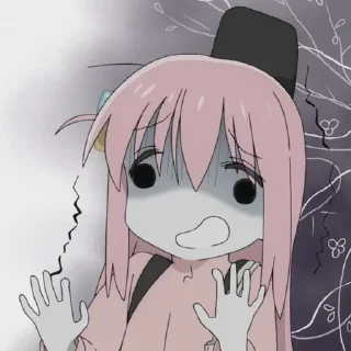 🫥 emoji Bocchi Telegram sticker 16 of 18