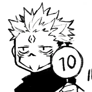👍 emoji Sukuna Telegram sticker 7 of 65