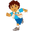 👦 emoji Dora the Explorer Telegram sticker 8 of 10
