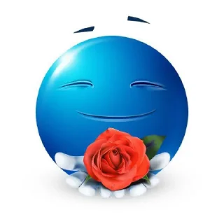 🌸 emoji Blue guy Telegram sticker 23 of 69