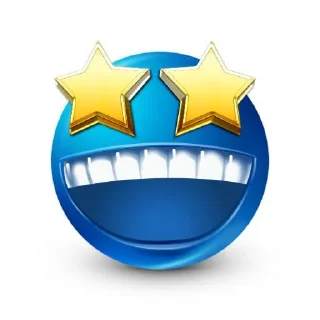 🤩 emoji Blue guy Telegram sticker 22 of 69