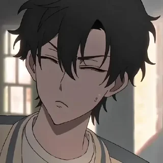 😑 emoji Агенты времени @anime_stickerr Telegram sticker 16 of 20