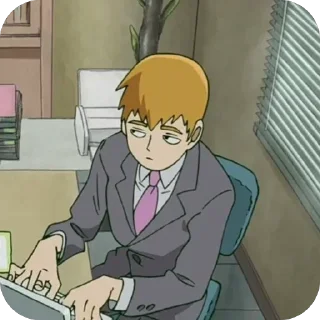 😶 emoji Reigen Arataka @anime4_arts Telegram sticker 16 of 50