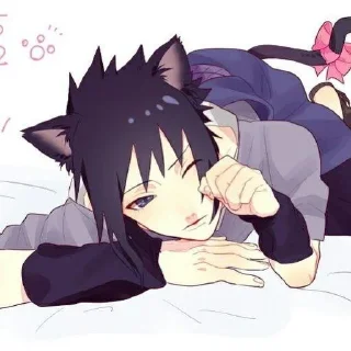 😜 emoji Catboy Sasukr ➡️ @Ctikerubot Telegram sticker 7 of 23