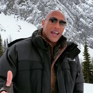 ❄ emoji The Rock by @speedyad Telegram sticker 9 of 16