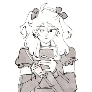 😐 emoji Fischl @rcinnamonroll Telegram sticker 18 of 20