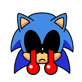 😭 emoji Classic Sonic.Exe Telegram sticker 4 of 8