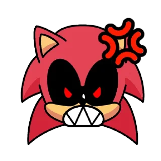 😡 emoji Classic Sonic.Exe Telegram sticker 5 of 8