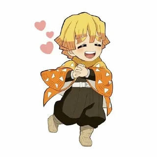 🌟 emoji Zenitsu (@pola_w ) Telegram sticker 19 of 69