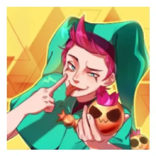 😜 emoji Честер лох Telegram sticker 15 of 18