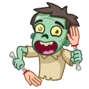 👏 emoji Zombie Telegram sticker 14 of 20
