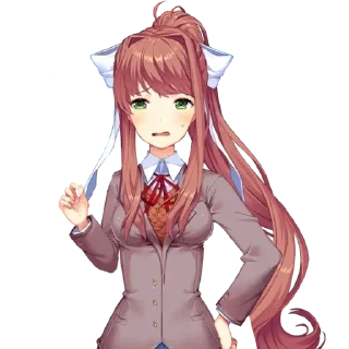 😅 emoji Doki doki literature club Telegram sticker 23 of 41