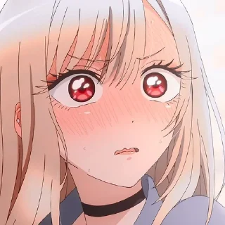 😧 emoji Фарфоровая кукла @anime_sticks Telegram sticker 17 of 25
