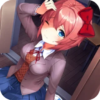 👍 emoji Doki Doki Literature Club Telegram sticker 17 of 21