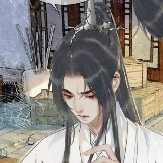 🥟 emoji ༉‧₊˚ 二哈和他的白猫师尊 :: @stcryptic Telegram sticker 22 of 70