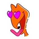😍 emoji High Fox Telegram sticker 10 of 24
