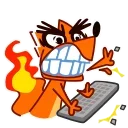 😠 emoji High Fox Telegram sticker 6 of 24