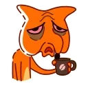☕️ emoji High Fox Telegram sticker 19 of 24