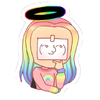 😏 emoji Улька и её моделька👻🦊 Telegram sticker 8 of 15