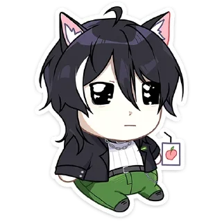 🧃 emoji Рен от @k1len_64 Telegram sticker 18 of 64