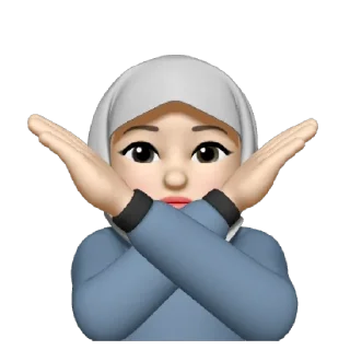🙅‍♀️ emoji Muslima (insta: shimbayskie) Telegram sticker 13 of 38