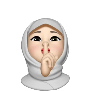 🤫 emoji Muslima (insta: shimbayskie) Telegram sticker 12 of 38
