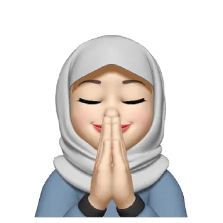 🙏 emoji Muslima (insta: shimbayskie) Telegram sticker 14 of 38