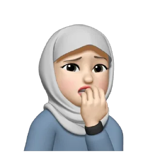 😬 emoji Muslima (insta: shimbayskie) Telegram sticker 21 of 38