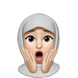 😱 emoji Muslima (insta: shimbayskie) Telegram sticker 10 of 38