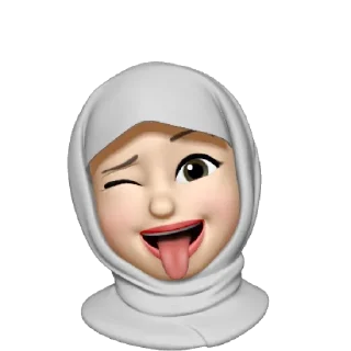 😜 emoji Muslima (insta: shimbayskie) Telegram sticker 9 of 38