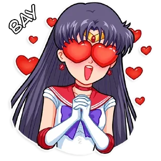 😍 emoji Сейлор Мун @nyasticks Telegram sticker 9 of 32
