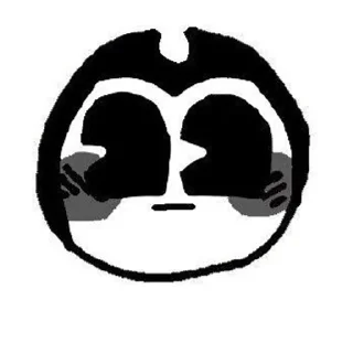 🌟 emoji ⚫ Bendy | @Earth138 ⚫ Telegram sticker 14 of 50