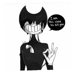 Sticker from Bendy and the ink machine