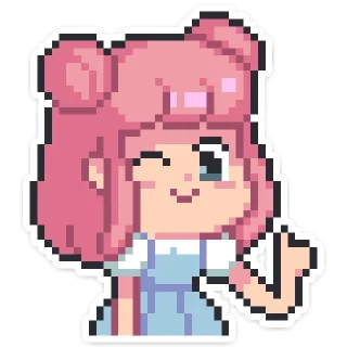 😉 emoji Юмико от @stickers_vk Telegram sticker 9 of 48