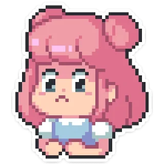 ☹️ emoji Юмико от @stickers_vk Telegram sticker 24 of 48