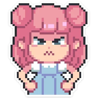 😠 emoji Юмико от @stickers_vk Telegram sticker 13 of 48