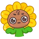 ❓ emoji Подсолнух (@TgSticker) Telegram sticker 21 of 24