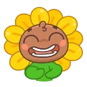 😁 emoji Подсолнух (@TgSticker) Telegram sticker 14 of 24