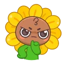 😠 emoji Подсолнух (@TgSticker) Telegram sticker 22 of 24
