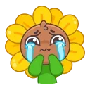 😭 emoji Подсолнух (@TgSticker) Telegram sticker 10 of 24