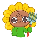 😡 emoji Подсолнух (@TgSticker) Telegram sticker 8 of 24
