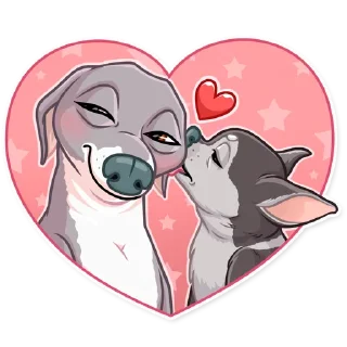 ❤️ emoji Kermit The Dog Telegram sticker 22 of 35