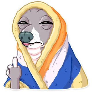🖕 emoji Kermit The Dog Telegram sticker 20 of 35