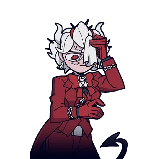 😅 emoji Helltaker Telegram sticker 20 of 60