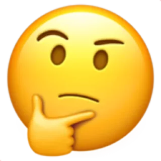🤔 emoji Stikerlar toʻplami | @Asadkbek Telegram sticker 19 of 120